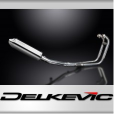 SUZUKI GS500E GS500F 1989-2009 Echappement Complet 2-1 Pot 320mm Tri-Ovale Inox 