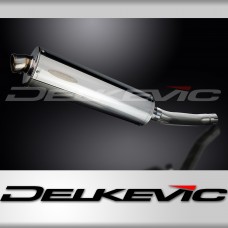 SUZUKI GS500E GS500F 1989-2009 Echappement Silencieux 450mm Ovale Inox