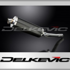 SUZUKI GS500E GS500F 1989-2009 Echappement Silencieux 350mm Ovale Carbone