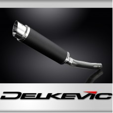 Suzuki GS500E GS500F 1989-2009 Echappement KIT-Silencieux 350mm Rond Carbone