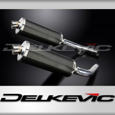 HONDA CBF1000 GT ABS 2006-2011 Echappement Silencieux 2x350mm Ovale Carbone