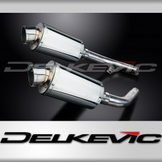 HONDA CBF1000/GT/ABS 2006-2011 Echappement Silencieux 2x225mm Ovale Inox PISTE