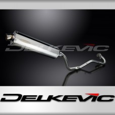 HONDA XR125L 2003-2010 Echappement Complet Silencieux 450mm Ovale Inox