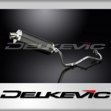 HONDA XR125L 2003-2010 Echappement Complet Silencieux 350mm Ovale Carbone