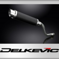 Honda XR125L 2003-2010 Echappement KIT-Silencieux 350mm Rond Carbone