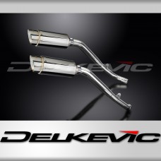 HONDA XL1000V Varadero 1999-2014 Echappement Silencieux 2x200mm Rond Inox PISTE