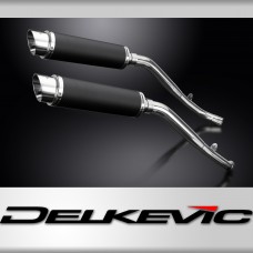 Honda XL1000 V Varadero 1999-2014 Echappement KIT-Silencieux 350mm Rond Carbone