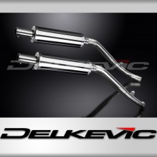 HONDA XL1000 V VARADERO 1999-2014 Echappement Silencieux 350 Rond Saucisson Inox