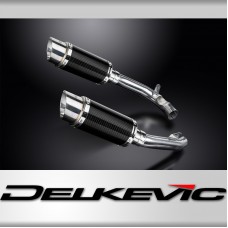 HONDA VTR1000 FIRESTORM 1997-2003 Echappement Pot 2x 200mm Rond Carbone PISTE