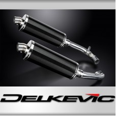 HONDA VTR1000 FIRESTORM 1997-2003 Echappement Silencieux 2x 350mm Ovale Carbone