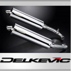 HONDA VTR1000 FIRESTORM 1997-2003 Echappement Silencieux 2x 450mm Ovale Inox