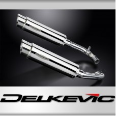 HONDA VTR1000 FIRESTORM 1997-2003 Echappement Silencieux 2x 350mm Rond Inox