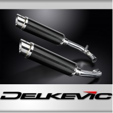 HONDA VTR1000 FIRESTORM 1997-2003 Echappement Silencieux 2x 350mm Rond Carbone