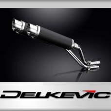 Honda NX650 Dominator 1995-2002 Echappement KIT-Silencieux 350mm Rond Carbone