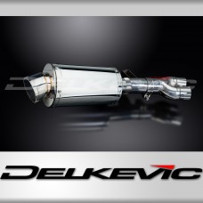 HONDA NT400 BROS NT650 HAWK 1988-1992 Echappement Pot 225mm Ovale Inox PISTE