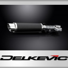 Honda NT400 Bros NT650 Hawk 88-92 Echappement KIT-Silencieux 350mm Rond Carbone