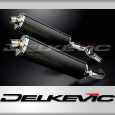 HONDA CBR1000F 1987-1999 Echappement Silencieux 2x 450mm Ovale Carbone