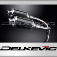 HONDA CB900F HORNET 2001-2009 Echappement HAUT Silencieux 225 Ovale Carbon PISTE