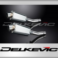 HONDA CB500T 1975-1976 Echappement Silencieux 2x 225mm Ovale Inox PISTE