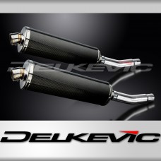 HONDA CB500T 1975-1976 Echappement Silencieux 450mm Ovale Carbone