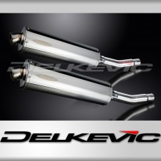 HONDA CB500T 1975-1976 Echappement Silencieux 450mm Ovale Inox