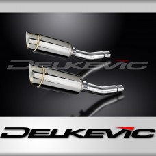 HONDA CB500T 1975-1976 Echappement Silencieux 2x200mm Rond Inox PISTE