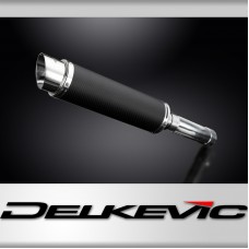 Honda CB400SF Hyper VTEC 2/3 02-07 Echappement KIT-Silencieux 350mm Rond Carbone