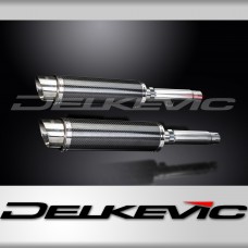 HONDA CB450 K3-K7 1970-1974 Echappement Silencieux 350mm Rond Carbone