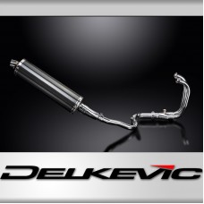 KAWASAKI VERSYS 300X 2017-2023 Echappement Complet 2-1 Pot 450mm Ovale Carbone