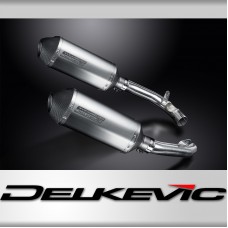 HONDA VTR1000 Firestorm 1997-2003 Echappement Silencieux 2x 260mm X-Ovale TITANE