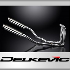 YAMAHA FJR1300 2001-2005 Echappement Complet 4-2 DECAT Silencieux350mm Rond Inox