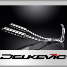 KAWASAKI ZZR1400 2008-2011 Echappement Complet 4-2 DECAT Pot 450mm Ovale Inox