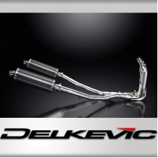 KAWASAKI ZZR1400 2008-2011 Echappement Complet 4-2 DECAT Pot 350mm Ovale Carbone