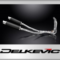 KAWASAKI ZZR1400 2008-2011 Echappement Complet 4-2 DECAT Pot 350mm Rond Carbone