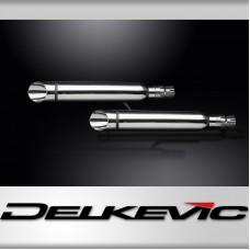 HONDA VTX1300R 05-07 VTX1300S 03-07 Echappement Custom Pot 410mm SLASHCUT Inox 