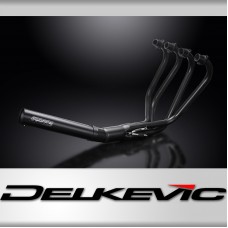 HONDA CB550K FOUR 1974-1975 Echappement Complet Noir 4-1 Classique Court-Droit