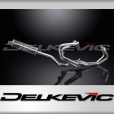 HONDA VFR800Fi 1998-2001 Echappement HAUT Complet 4-1 DECAT 350mm Ovale Carbone