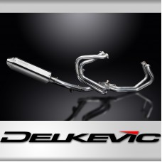 HONDA VFR800Fi 1998-2001 Echappement HAUT Complet 4-1 DECAT 320mm Tri-Ovale Inox