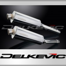 HONDA CBR1100XX BLACKBIRD 1996-2009 Echappement Silencieux 2x350mm Ovale Inox