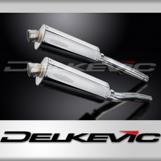 TRIUMPH TRIDENT 750 900 1991-93 Echappement Silencieux 350mm Ovale Inox