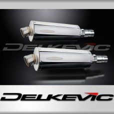 TRIUMPH LEGEND 900 1998-2001 Echappement Silencieux 350mm Ovale Inox