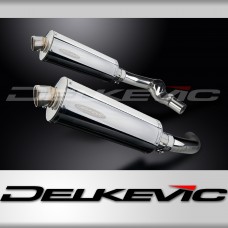 HONDA CBR1000F 1987-1999 Echappement Silencieux 2x 350mm Ovale Inox