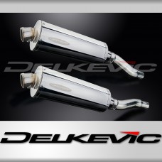 KAWASAKI GPZ500S GPZ400S 1987-2007 Echappement Silencieux 350mm Ovale Inox 