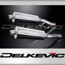 KAWASAKI GTR1000 CONCOURS 86-06 Echappement Silencieux 350mm Ovale Inox