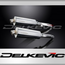 Kawasaki ZR1100B Zephyr 96 97 KIT-Silencieux 350mm Ovale Inox 