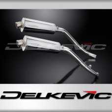 Honda XL1000V Varadero 99-14 KIT-Silencieux 350mm Ovale Inox 