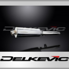 Yamaha SR500 78-99 KIT-Silencieux 350mm Ovale Inox 