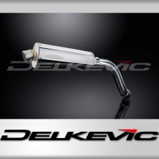 Suzuki SV650 (et S) 2003-2015 KIT-Silencieux 350mm Ovale Inox 