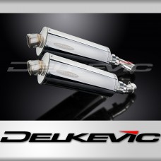 Ducati Monster 796 11-15 KIT-Silencieux 350mm Ovale Inox 