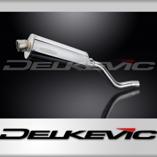 Kawasaki KLR650E 2008-2024 KIT-Silencieux 350mm Ovale Inox 